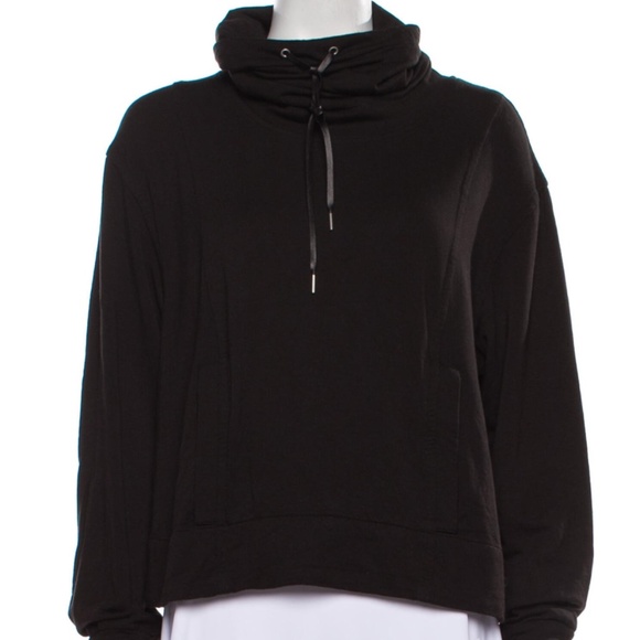 Helmet Lang Black Funnel Neck Sweatshirt - Picture 9 of 9